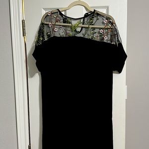 Shein maxi dress with lacy detail at top